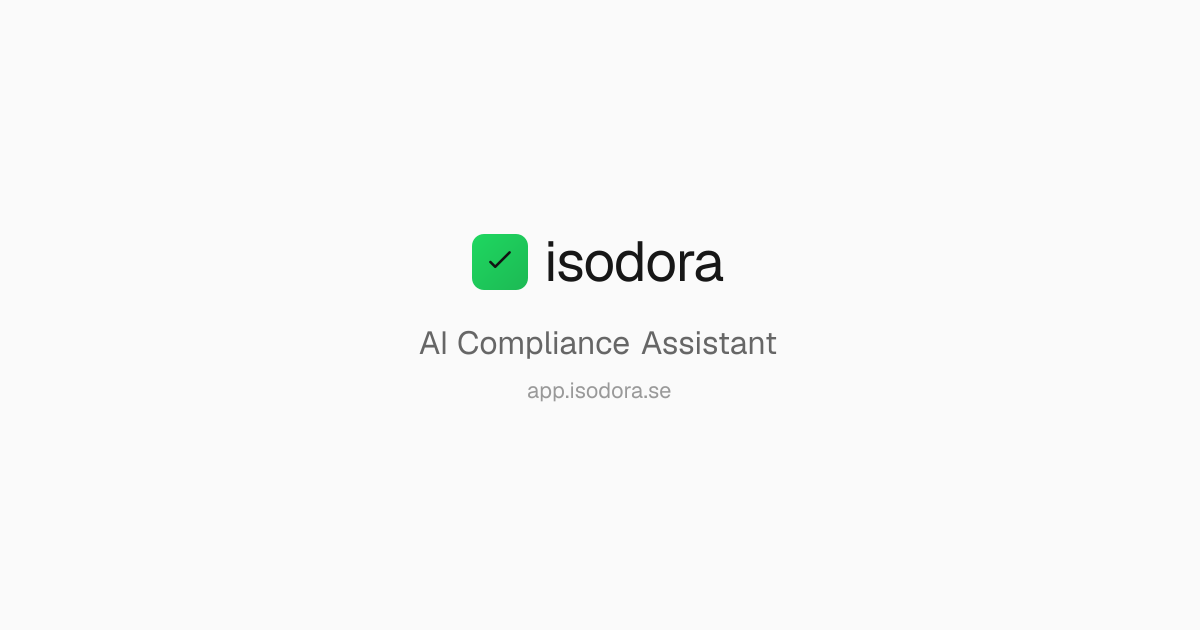 Isodora - ISO Certification Assistant
